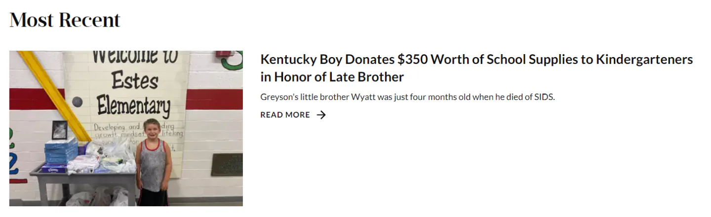 A snapshot of a news article published in Southern Living