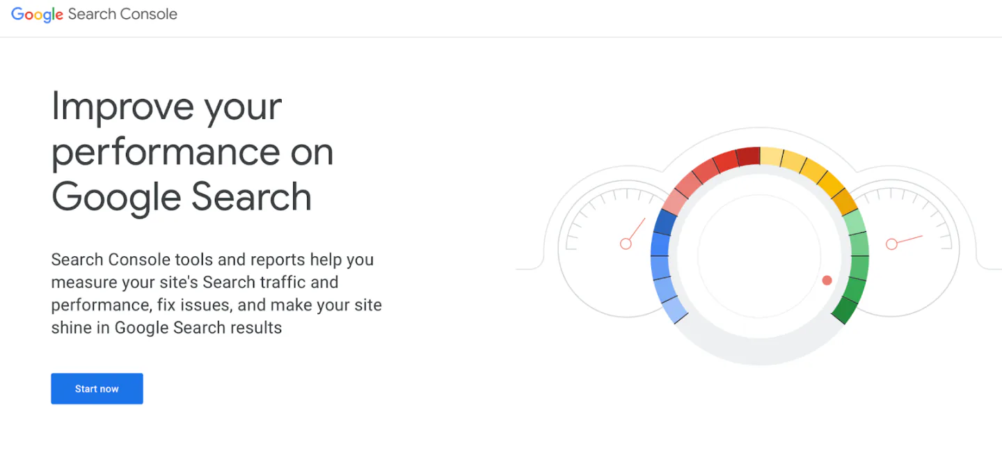 A snapshot of Google Search Console