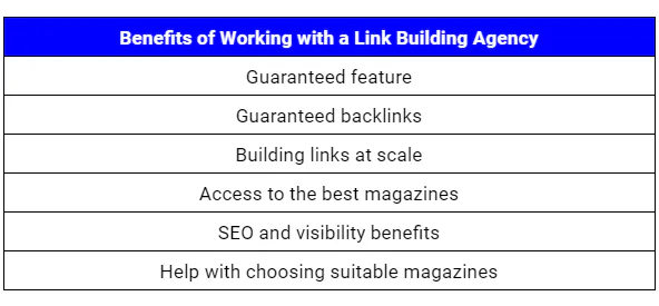 Benefits of Working with a Link Building Agency