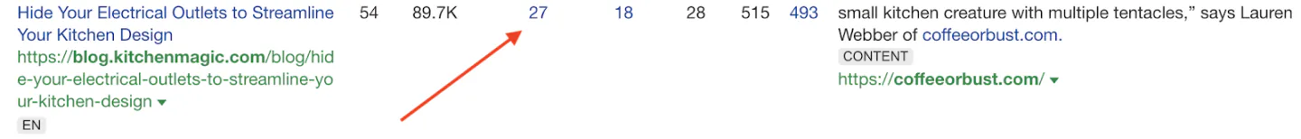 example of page with multiple links pointing to it
