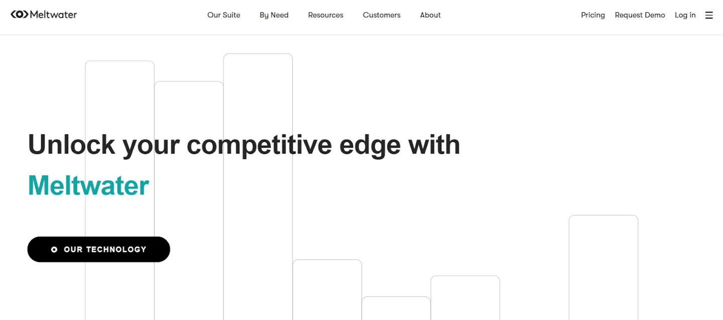 Meltwater home page