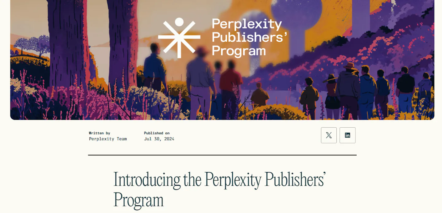 Perplexity's Publishers' Program