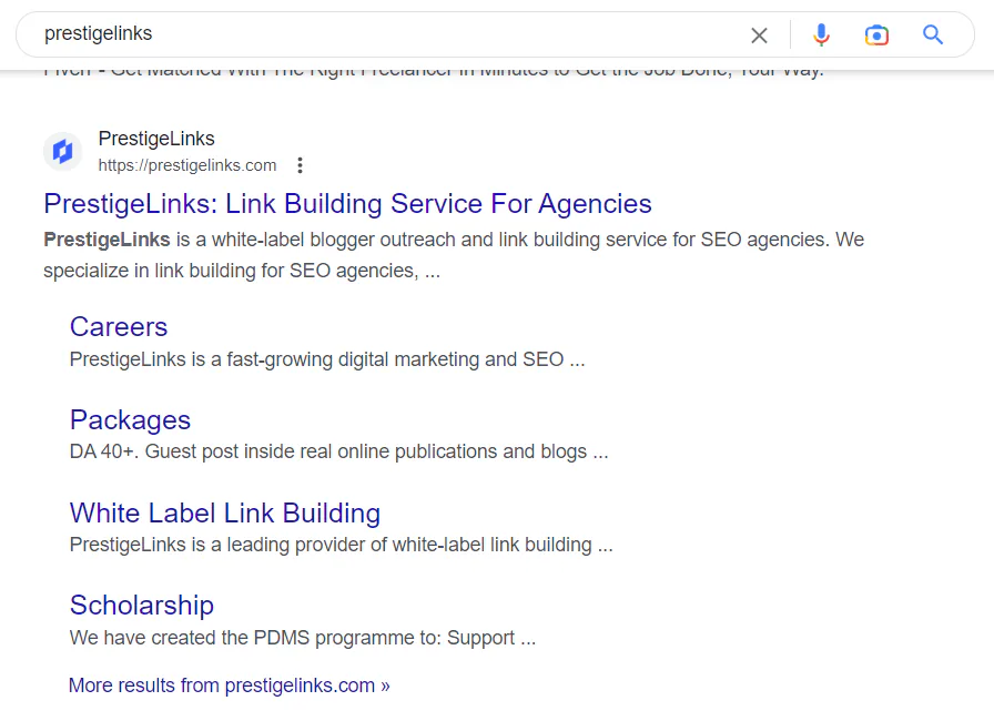 Search results for the keyword “prestigelinks” include our website